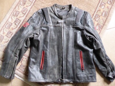 Bikerjacke aus Nubukleder Motorradjacke Louis für Herren, Gr