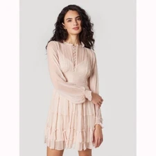 Guido Maria Kretschmer Women Mini Dress 'Liv' Ruffle Smocked Flounce S 278823