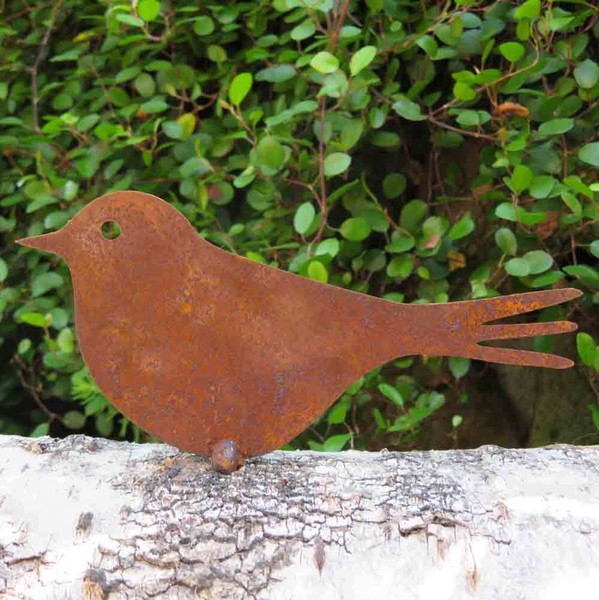 Vogel VöGel Spatz Edelrost Rost Gartendekoration Deko Garten Gartendeko 17029-image