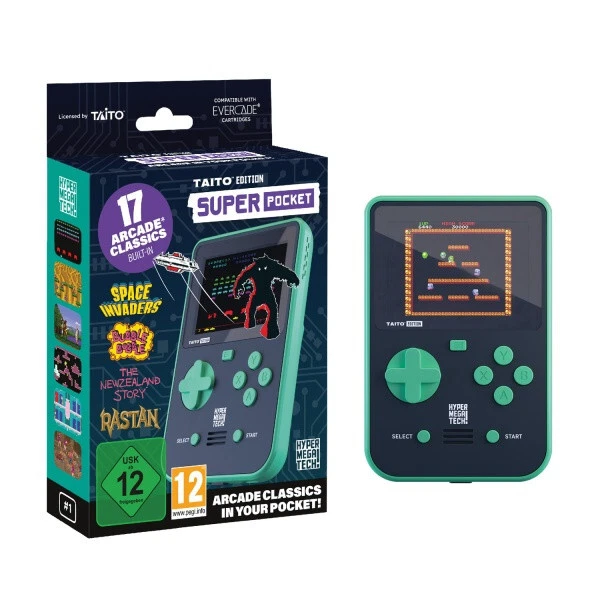 Blaze Taito Super Pocket Retro Handheld Console Games 17 Games Mint Condition