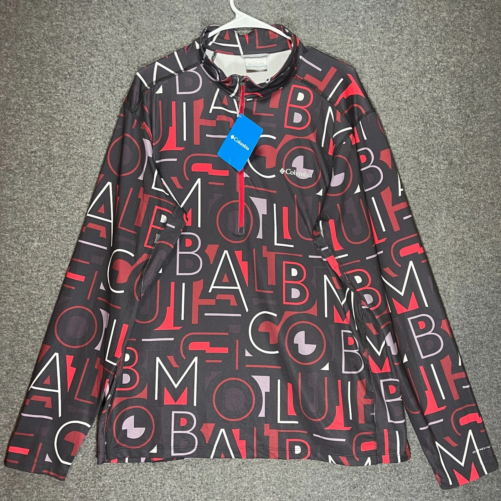 Columbia Jacket Adult Extra Large Winter Power Half Zip Multi Color Mens