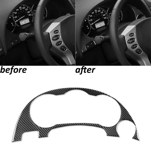 Real Carbon Fiber Dashboard Speedometer Sticker For Nissan Altima 2008-2012 - Picture 1 of 5