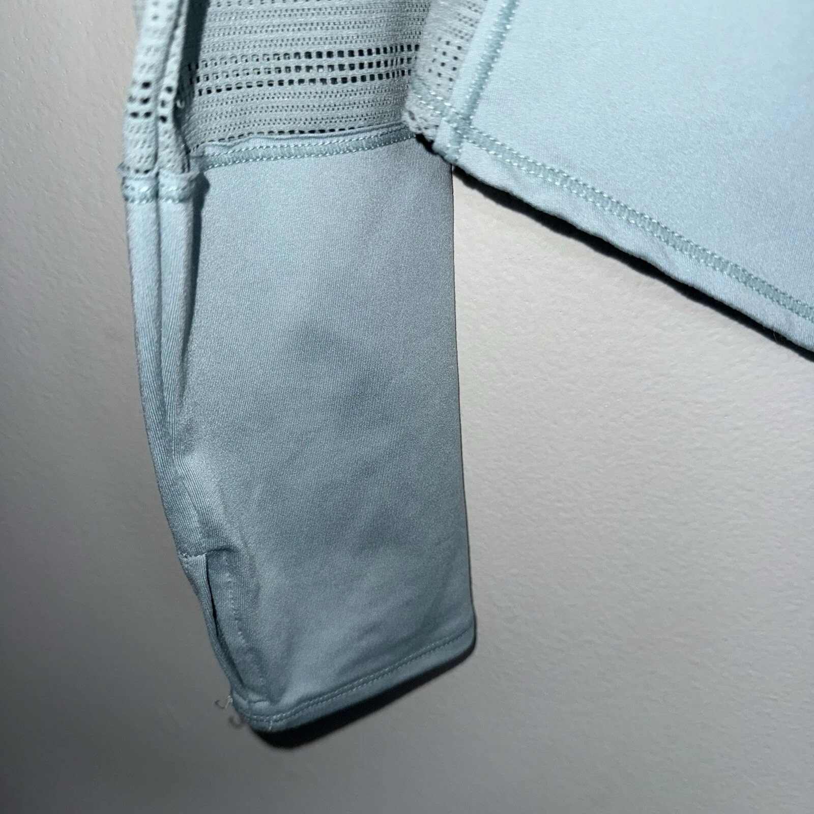 free-people-movement 1/2 zip fitted cropped mesh jacket