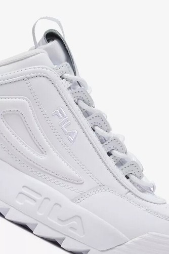 Men Fila Disruptor II Synthetic Fw01655-111 White/white100% Authentic Brand New - Picture 8 of 9