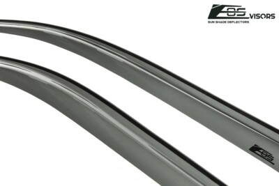 Smoke-Tinted Window Rain Deflectors For 1996-2000 Honda