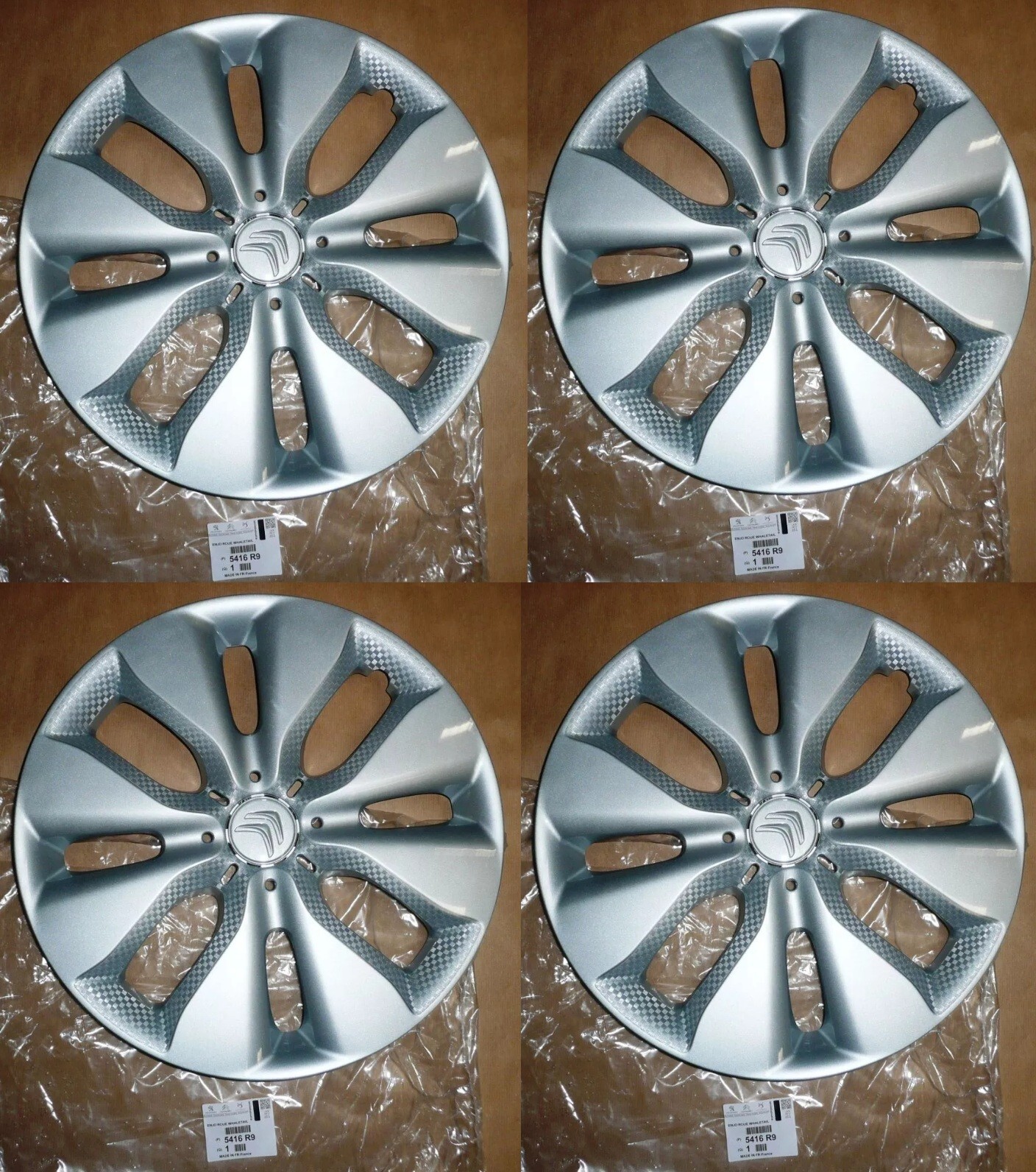 Remplacer vos enjoliveurs Citroën C3 II perdus avec ce pack 15 pouces gris