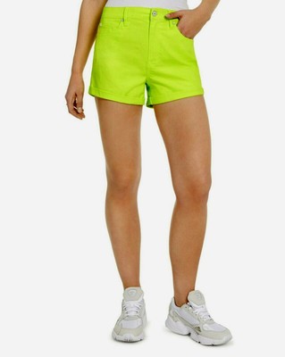 NWT Juniors Cuffed Colored Denim Shorts 