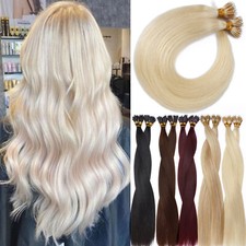 CLEARANCE 1G/S Nano Ring 100 Remy Human Hair Extensions Micro Loop Beads Blonde