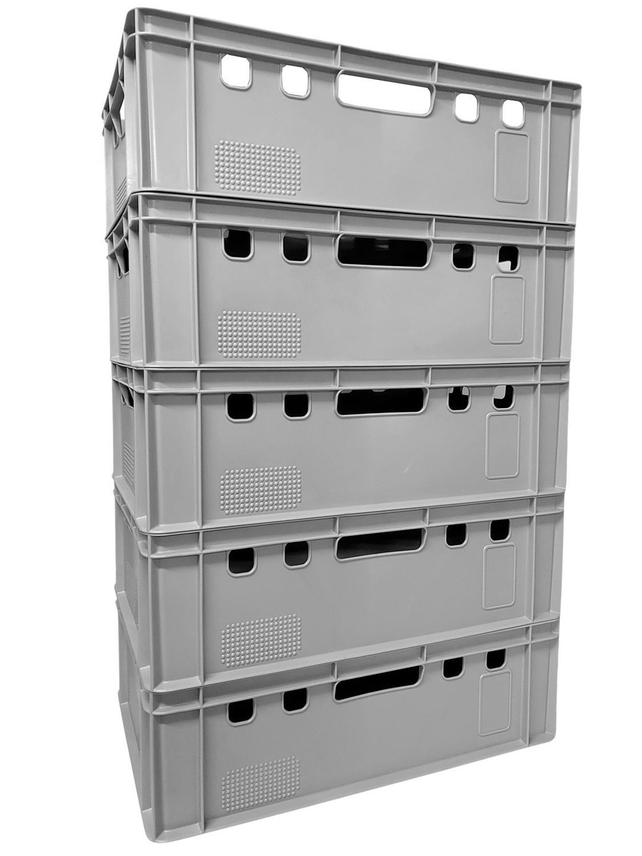Logiplast Palette E2 Kisten 60x40x20 Fleischkiste Lagerkiste Metzgerkiste - 40 Stück in rot Logiplast Palette E2 Kisten 60x40x20 Fleischkiste Lagerkiste Metzgerkiste - 40 Stück in rot