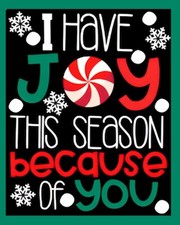 I Have JOY This Season Because Of You Christmas -Refrigerator Fridge MAGNET