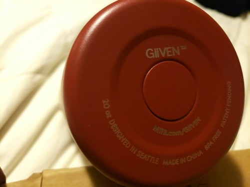 GiiVEN 20 oz. Stainless Steel Lava Red Double Wall Vacuum Insulation Tumbler - Picture 7 of 11