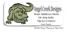 Alligator Crocodile Personalized Return Address Labels B001