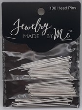 EYE PINS SILVER 100 IN A PACK JEWELRY MADE BY ME