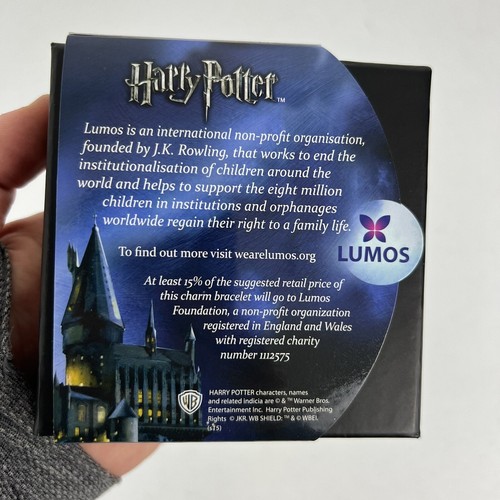 Vtg. Lumos HARRY POTTER Ravenclaw Silver Tone Charm Bracelet 3 Charms - 第 7/7 張圖片
