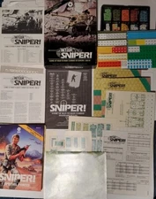 Hetzer Sniper 1987 & Sniper Special Forces 1988 War Strategy Board Games SPI TSR