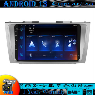 9''Android 13 Autoradio Carplay BT DAB GPS Sat Navi for Toyota CAMRY AURION 06-11