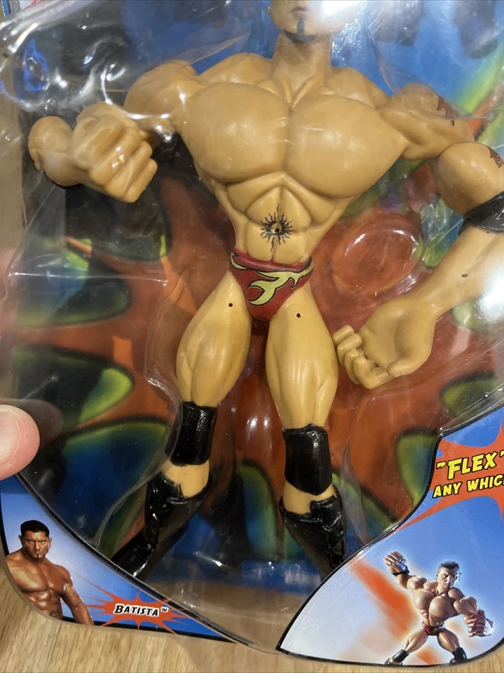 2003 Jakk's Pacific Flex'ems "Batista" Позируемая Экшн-фигурка WWE Новая - Изображение 3 из 4