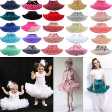 Baby Girl Fluffy Ballet Tutu Princess Party Skirt Dancewear Kids Fancy Costume