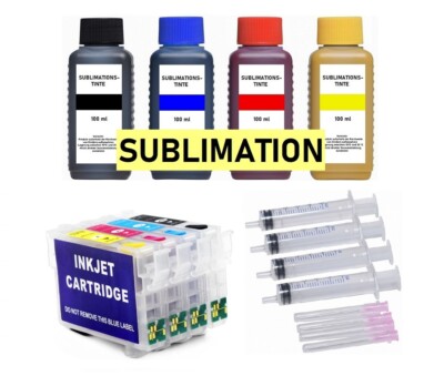   Nachfüllbare Patronen 604 XL + 400 ml Sublimationstinte für WF-2910 WF-2930 
