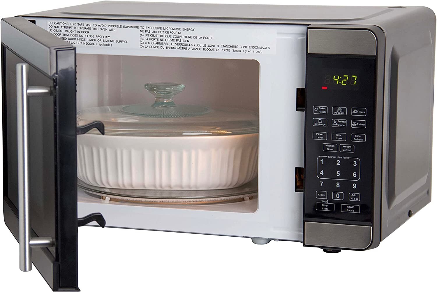 Avanti 0.7 Cu. Ft. 700 Watts Stainless Steel Countertop Microwave eBay