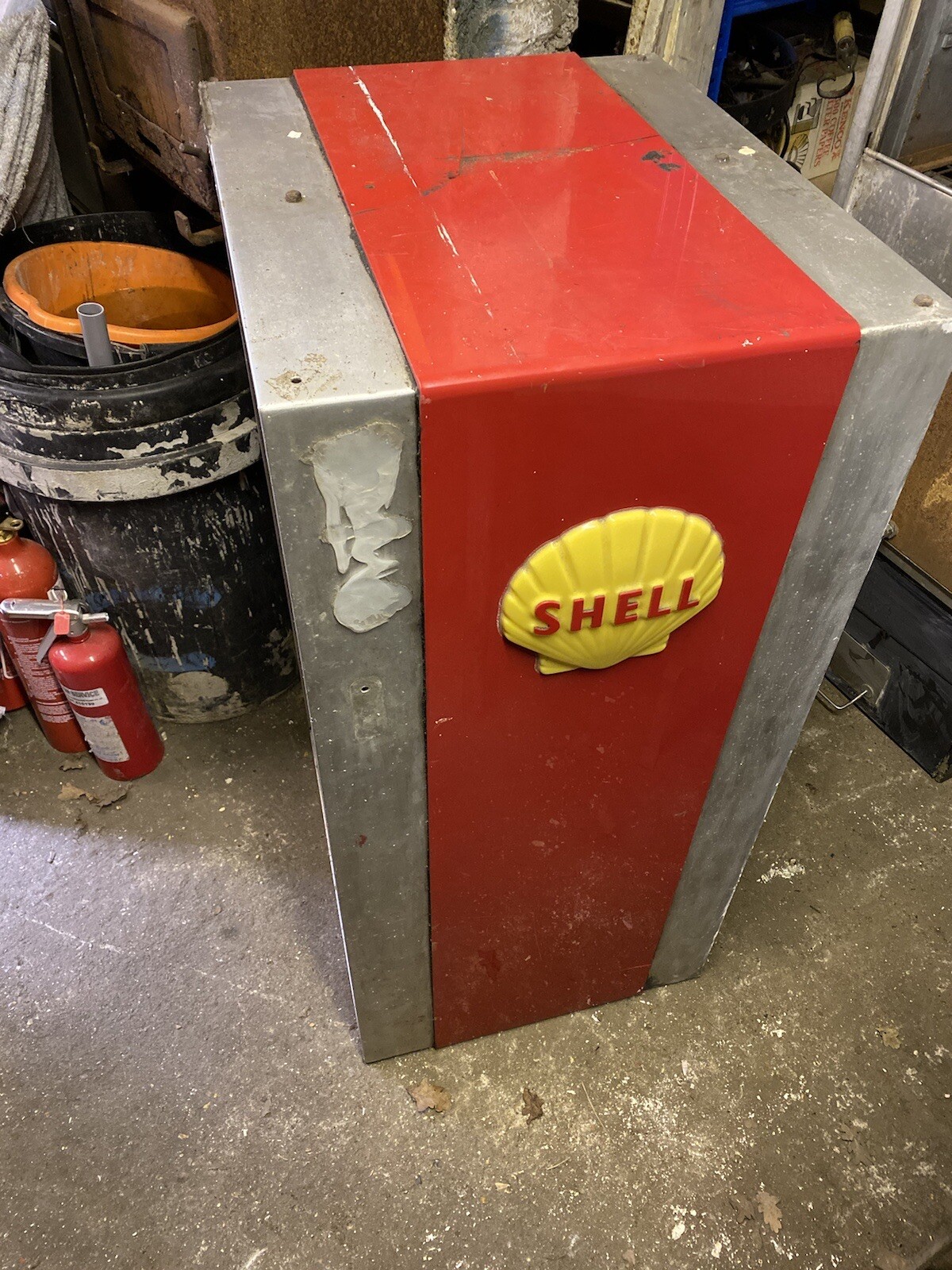 2x Vintage Shell Forecourt Oil Stand Cabinets Automobilia *RARE* | eBay UK