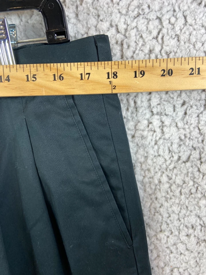 Calça masculina John W. Nordstrom w100% algodão supima preta plissada algemada 38W 30L - Imagem 2 de 4