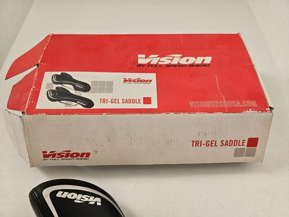 Nuevo sillín FSA Vision Tri Gel Elite bicicleta de carretera triatlón rieles de titanio 194-4000 Foto 4 de 4