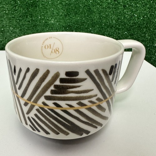 Starbucks 2014 Artisan Series 01/08 blanco marrón 12 oz. Taza de café - Imagen 4 de 12