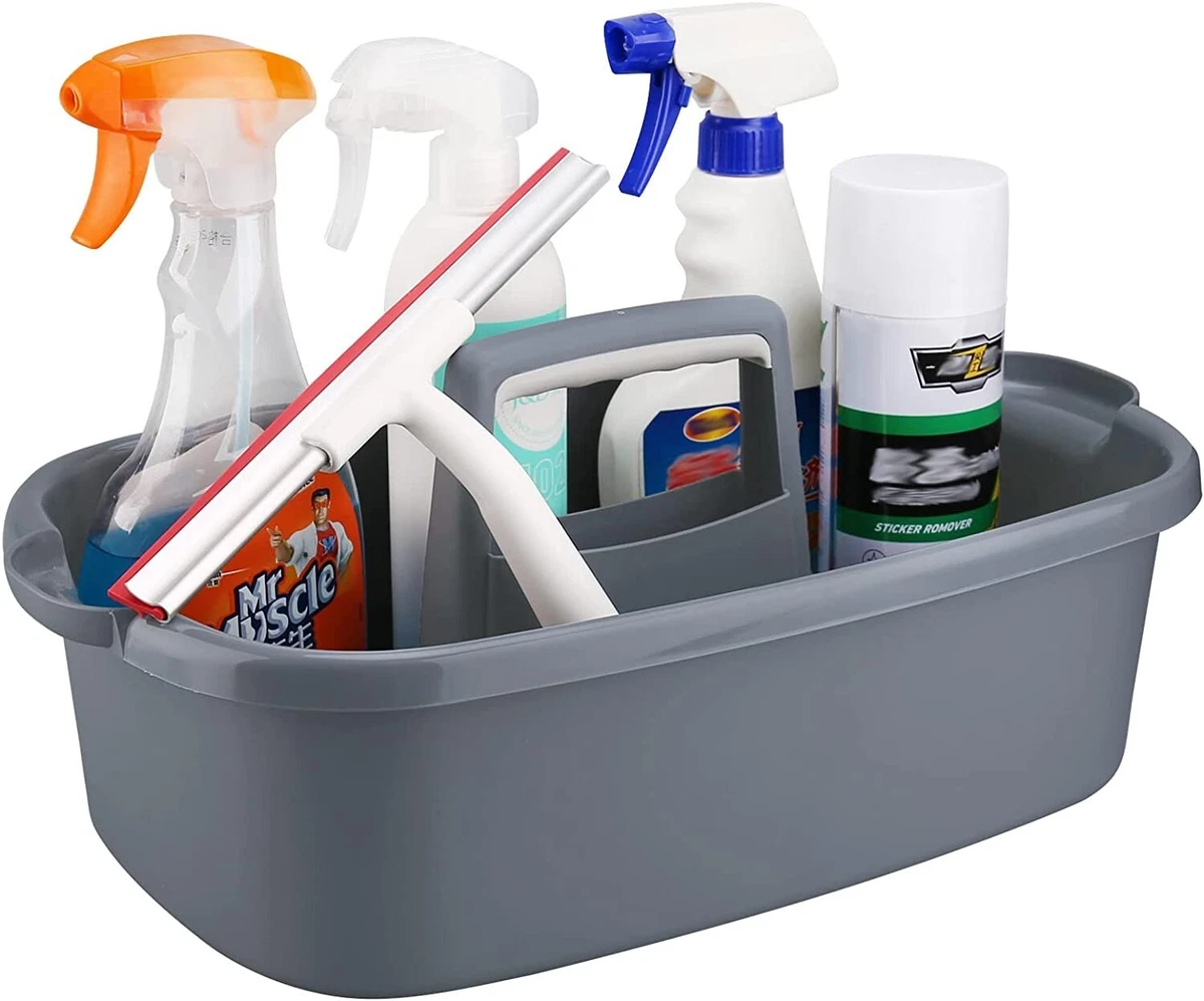 Cleaning Supply Caddy, Supplies Organizer with Handle,Tote Plastic Bucket  basket