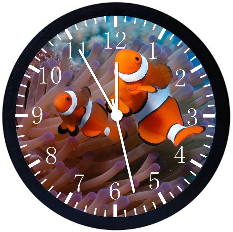 Tropical Ocean Underwater Wall Clock 12" Personalized option adding names E302