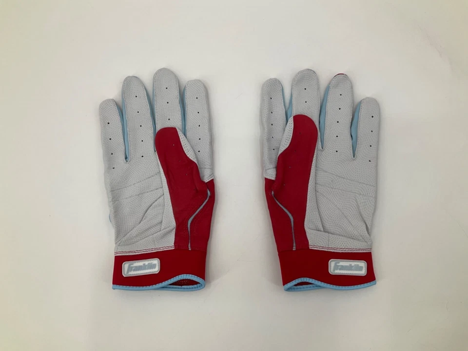 FRANKLIN BRAND NEW RED/BLUE MLB TEAM ISSUED GLOVES SIZE: 2XL - Image 2 of 4