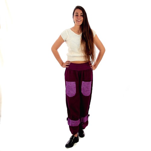 Pantaloni donna ragazza larghi palazzo comodi primavera estate in lino  7DPPAN001 | eBay