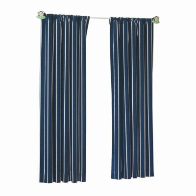 Sweet Dreams Cotton Twill Panel 63'' - Navy Stripe - NEW