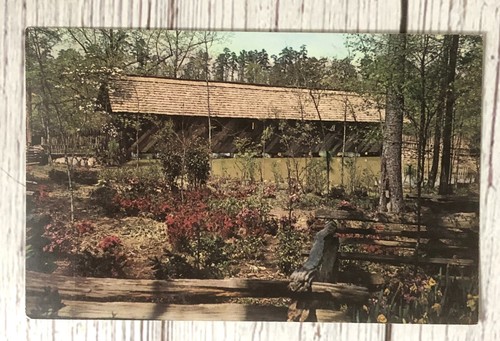 Gilliland's Covered Bridge Noccalula Falls Park Gadsden, Alabama Postcard - Picture 3 of 4