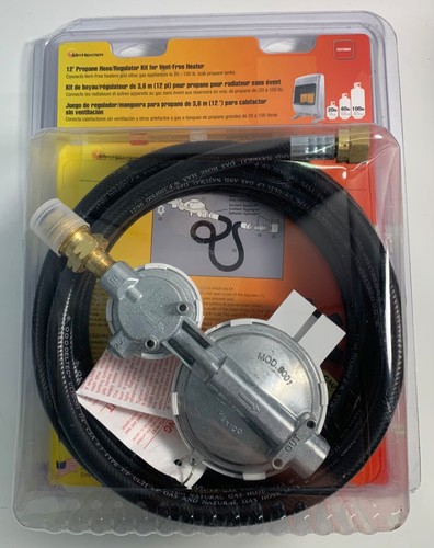 Mr. Heater Corp. - F273684 - 12' Propane Hose/Regulator Kit for Vent-Free Heater