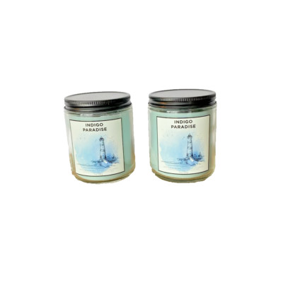 Indigo Paradise Single Wick Jar Candle x 2