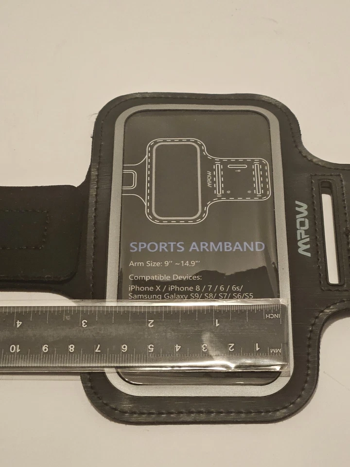 Cell Phone Exercise Armband Case holds variety of phones. Sportsband 14X7 Cm - Image 4 of 4