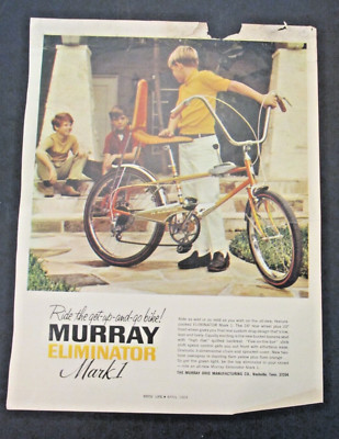 VTG 1969 Murray Eliminator Mark 1 Get-Up and Go-Bike Boys Life Print Ad 10x13