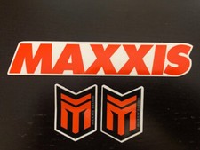 Maxxis Tires Off Road Racing Mx Utv Atv Car Truck 3pc Set Sticker Decal Orange