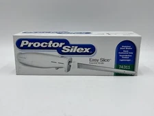 Proctor Silex Easy Slice 74311 Electric Knife White 2 Stainless Steel Blades  C3