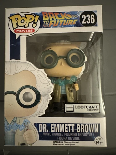 Funko Pop! Movies Back To The Future #236 Dr. Emmett Brown Loot Crate Exclusive