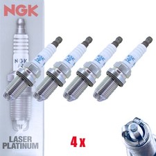 4x (4 Stück) NGK Zündkerzen BKUR6ET-10, 3045, V-LINE 24, für Audi Mercedes Seat.