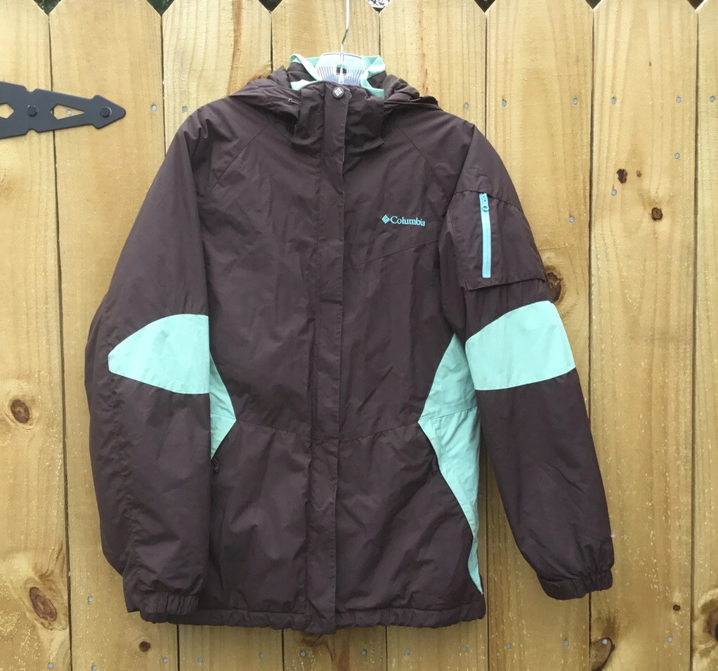 Columbia Women's Fleece Lined Hooded Zip Up Winter Coat Jacket Size Small
