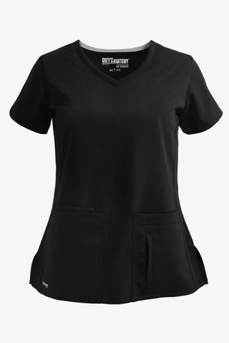Grey's Anatomy by Barco Cora Women's 4-Pocket Crossover V-Neck Scrub Top 41423 - Picture 3 of 7