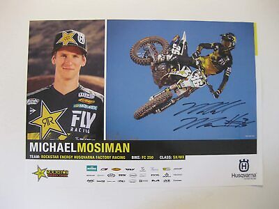 Michael Mosiman, supercross, motocross, signed, autographed, 11x17 poster, COA will be included Michael Mosiman, supercross, motocross, signed, autographed, 11x17 poster, COA will be included