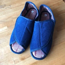 Diabetic Slippers Orthopaedic Easy Close Wide Fit Strap Memory Foam Size 11