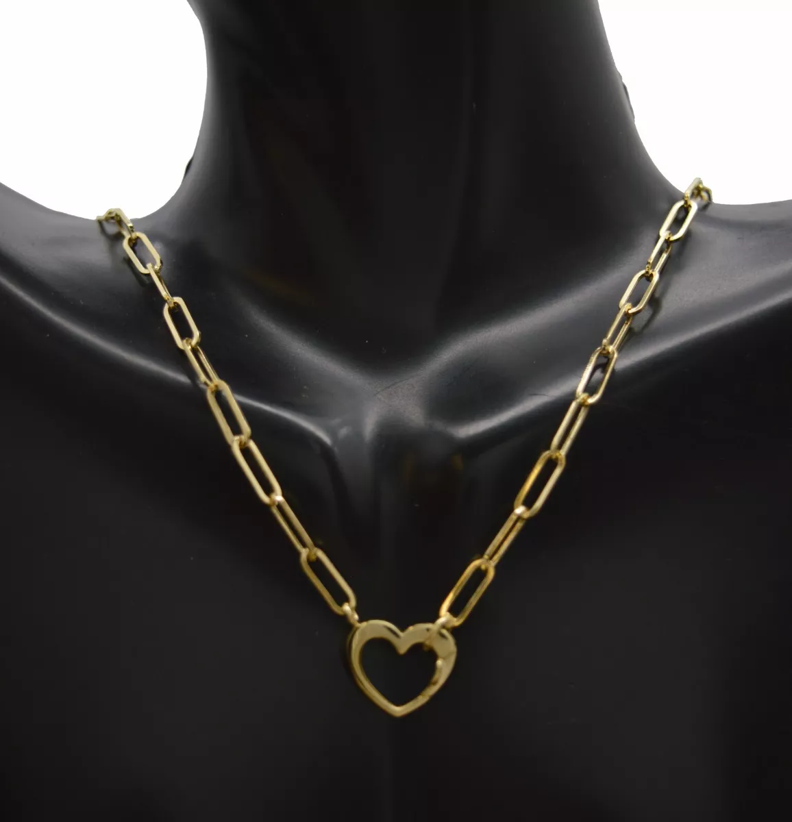 Heart carabiner necklace online