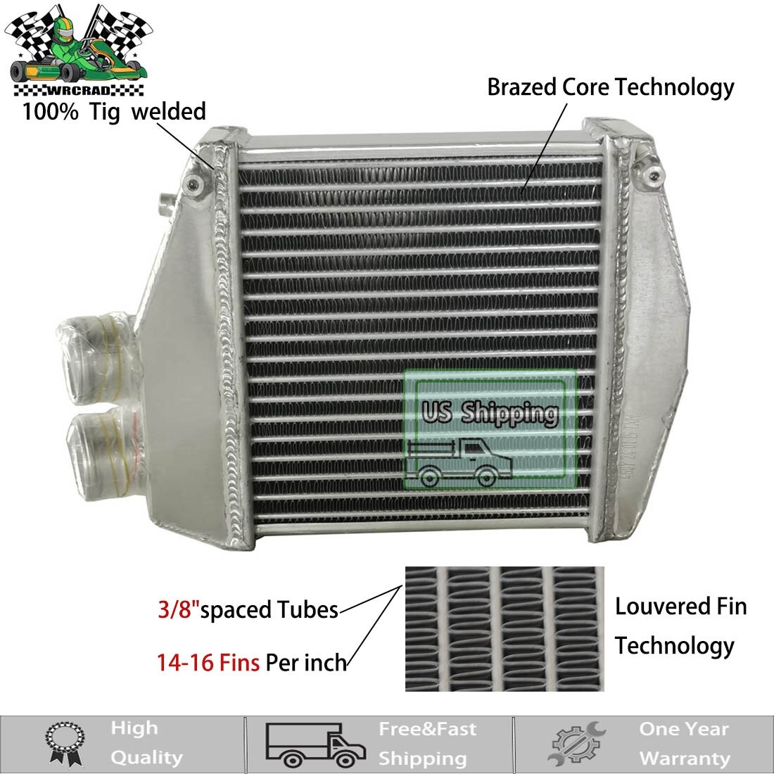 Right Intercoolers For Maserati Ghibli Quattroporte Levante #670035635 Aluminum