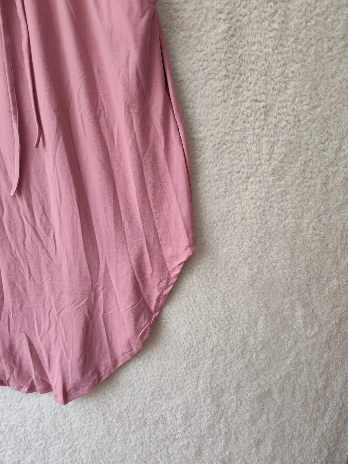 PALM ANGELS Abito donna Capella grande rosa misto poliestere senza maniche linea A tasca midi