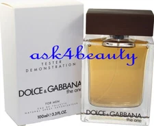 D&G The One By Dolce Gabbana  3.4oz/100ml Edt Spray For Men Same As Picture-